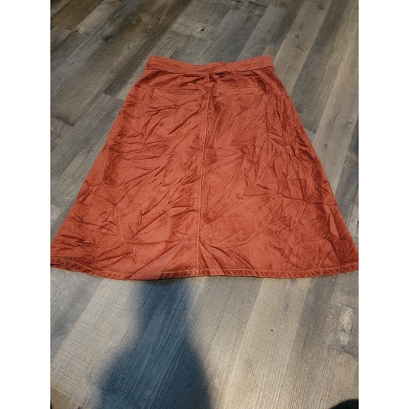 Anthropologie Corduroy Button up skirt size 4 - Picture 3 of 8